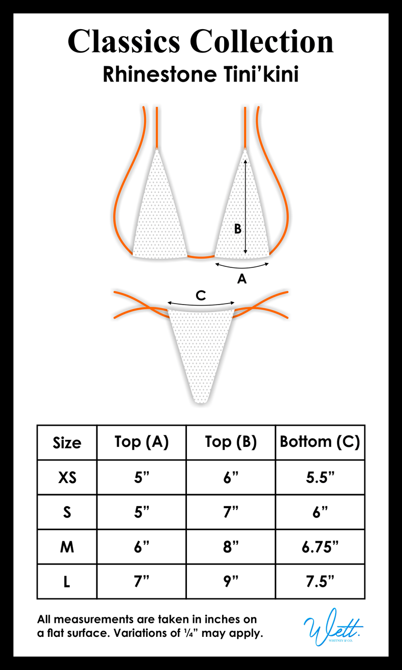 Cindy Tini'kini - White Sexy Silver Rhinestone Tiny BikiniWhitneyncoswimsuit