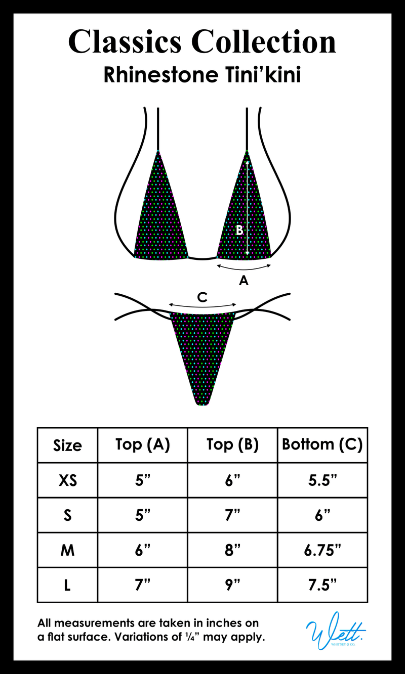 Gisele Tini'kini - Black Sexy Rhinestone Tiny BikiniWhitneyncoSwimsuit
