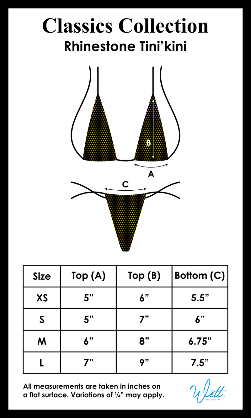 Naomi Tini'kini - Black Sexy Gold Rhinestone Tiny bikiniWhitneyncoSwimsuit